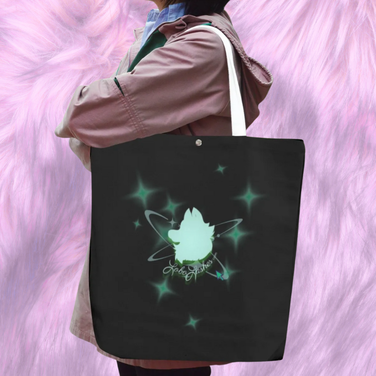 Green & Black "Money Long" Canvas Bag