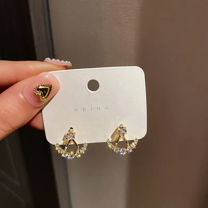 Starry Night Zircon Earrings