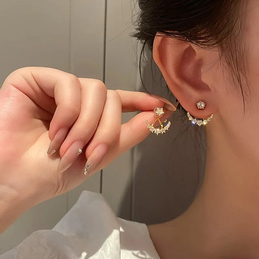 Starry Night Zircon Earrings