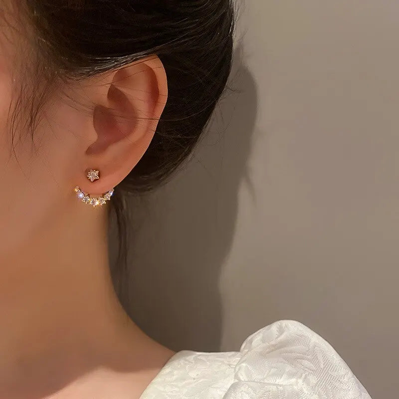 Starry Night Zircon Earrings