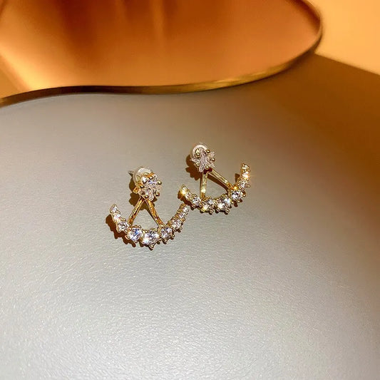 Starry Night Zircon Earrings