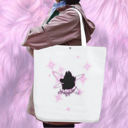 White "Lashes Make My Eyerolls Better" Canvas Bag