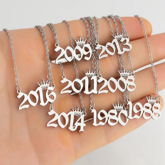 Crown Jewel Year Necklace