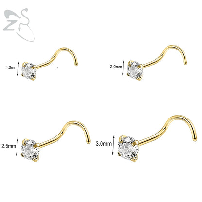 Starry Stud Nose Piercing Set