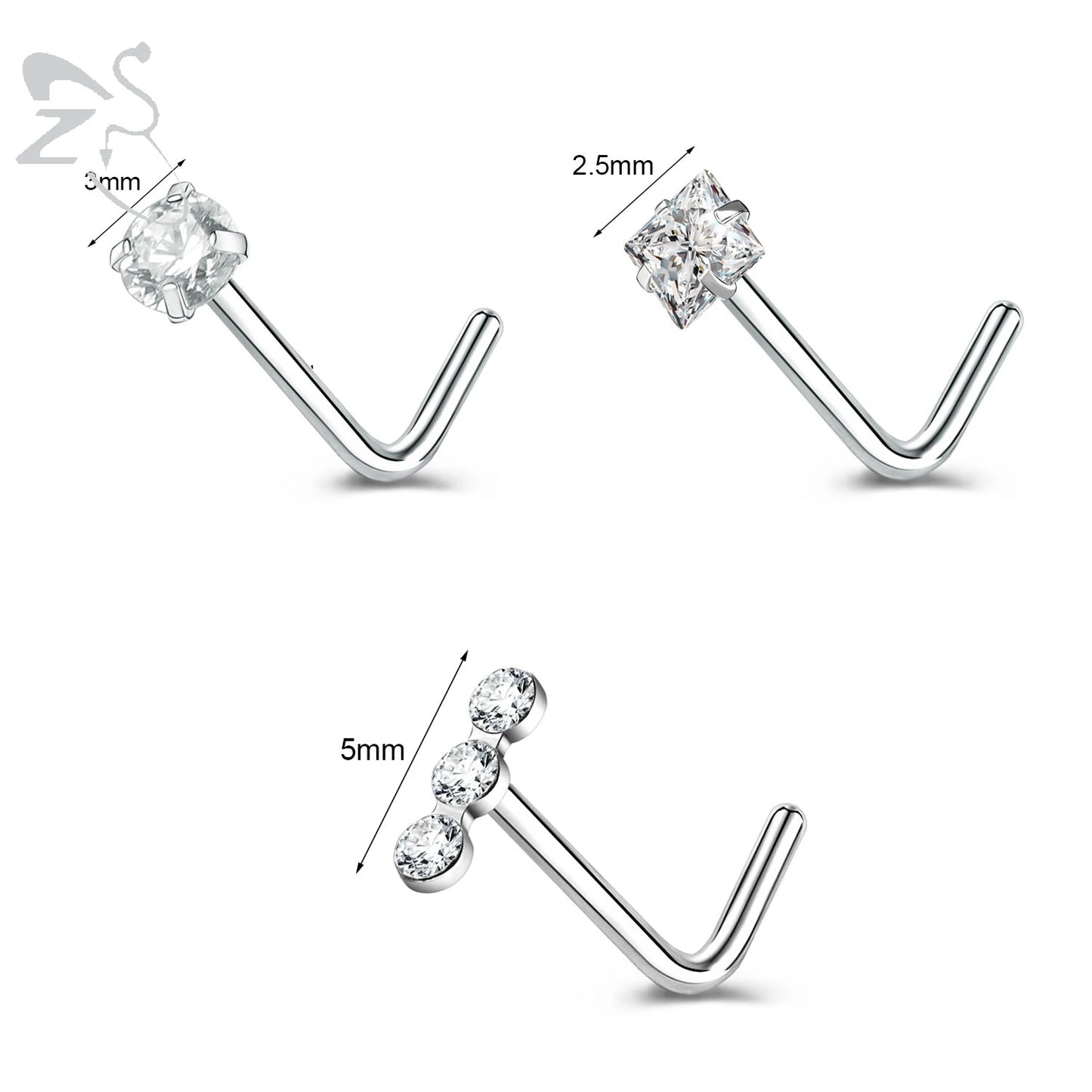 Starry Stud Nose Piercing Set