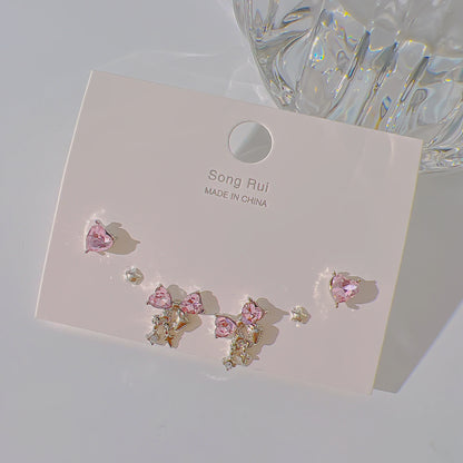 Blushing Bow & Heart Drop Set