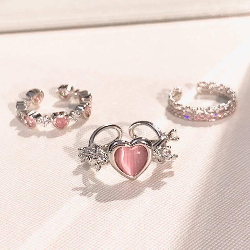 Heartfelt Trio Ring Set