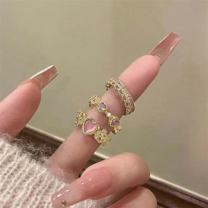 Heartfelt Trio Ring Set