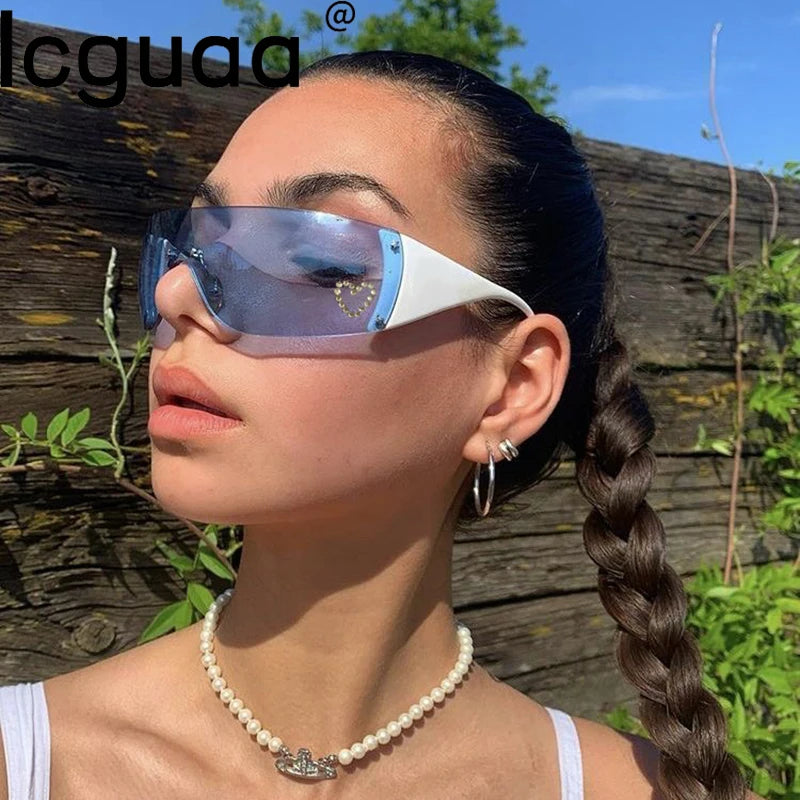 Heart Gem Y2K Sunglasses