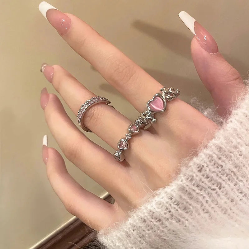 Heartfelt Trio Ring Set