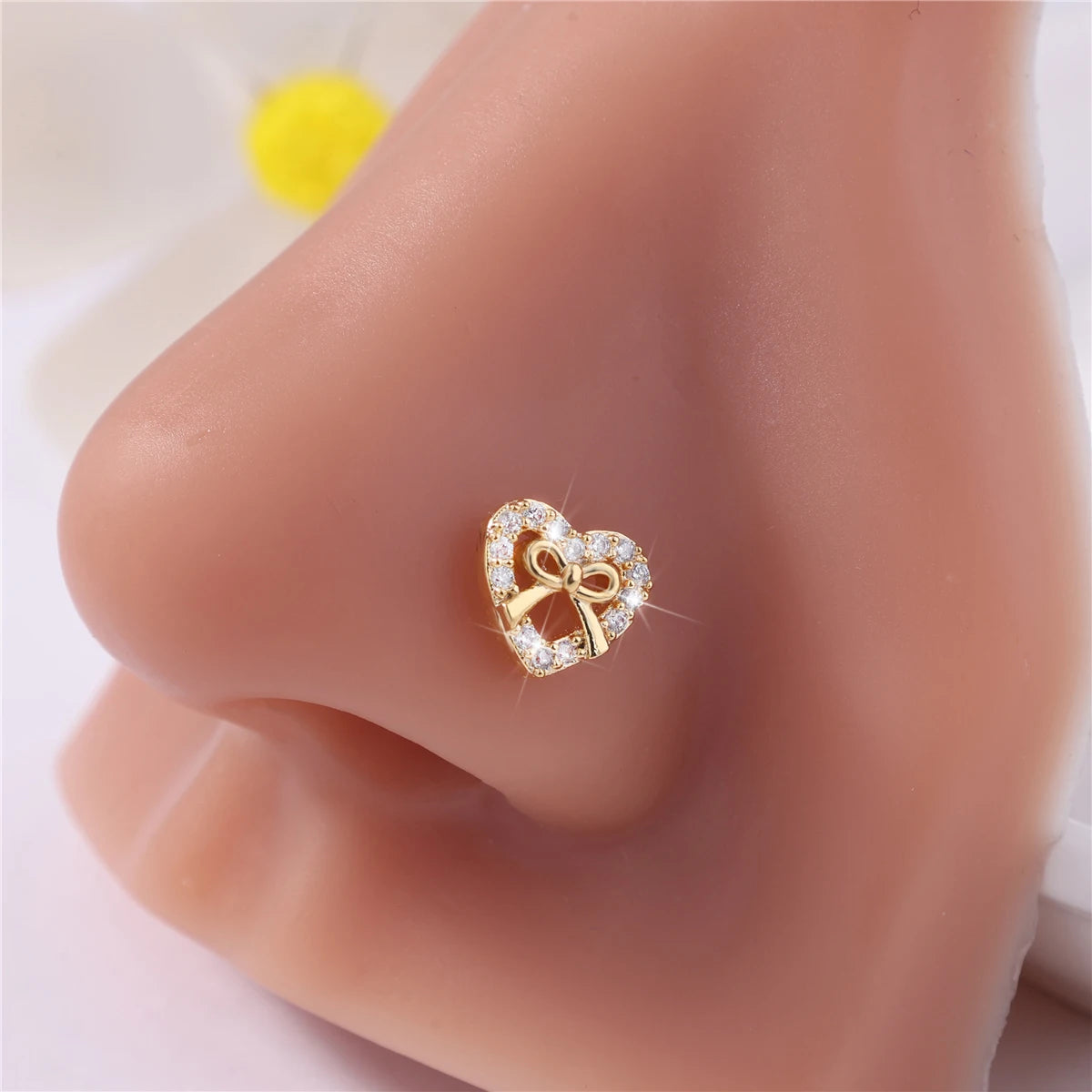 Bow & Glow Nose Stud