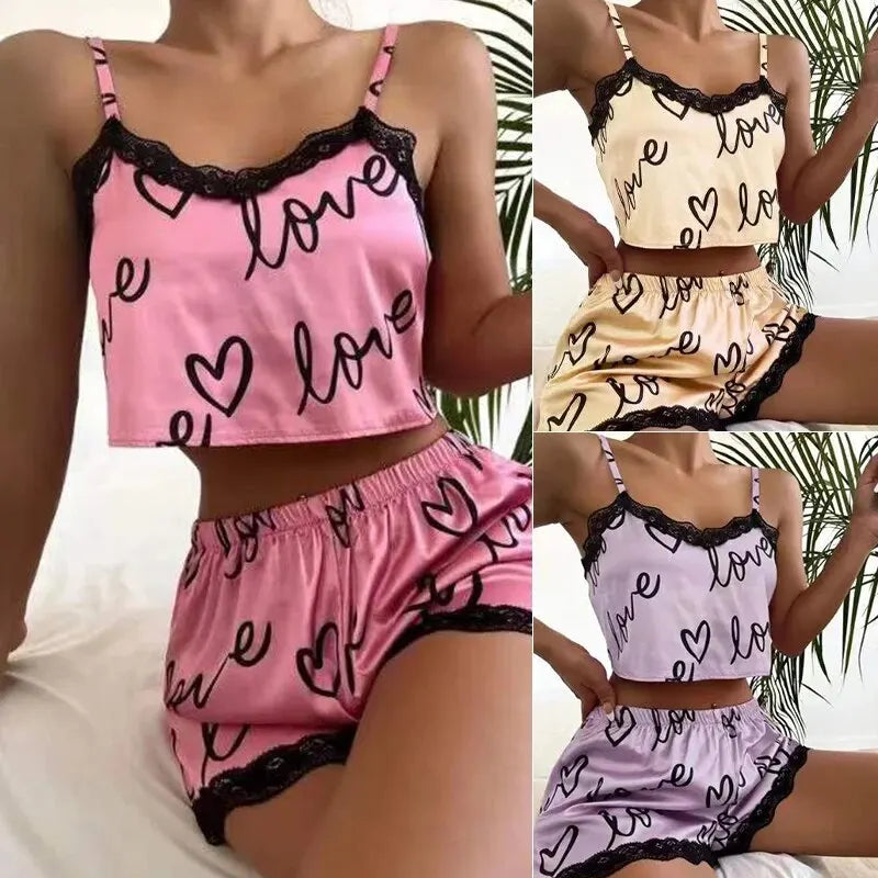 Lover Girl Women's Pajama Shorts Set