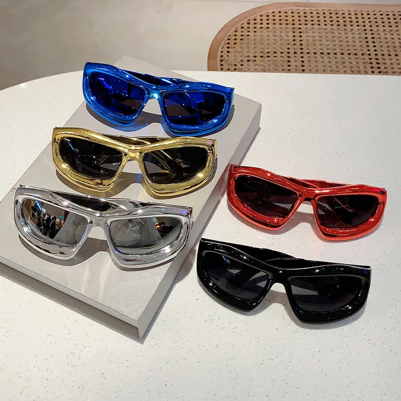 Metallic Punk Edge Sunglasses