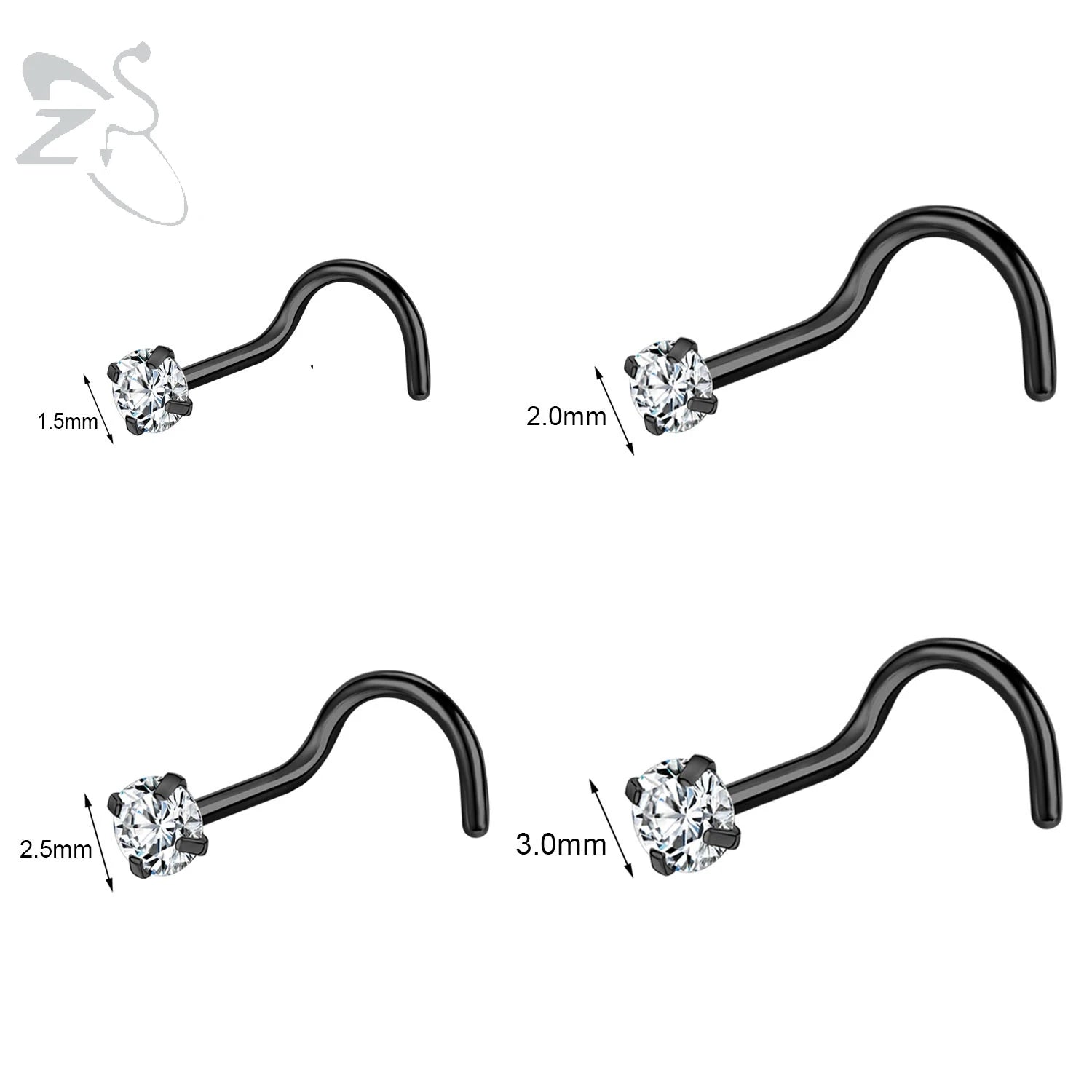 Starry Stud Nose Piercing Set - LoboLashes.com