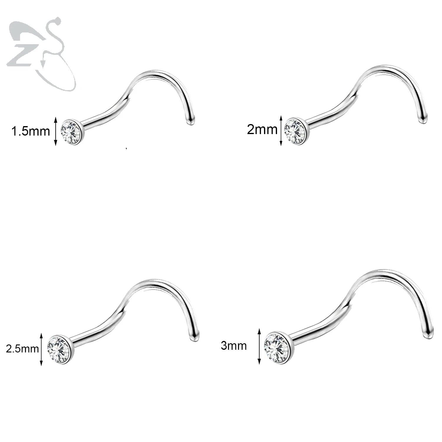 Starry Stud Nose Piercing Set - LoboLashes.com